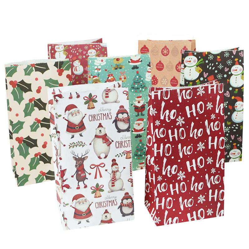 Christmas Kraft Gift Bags (10 pcs)