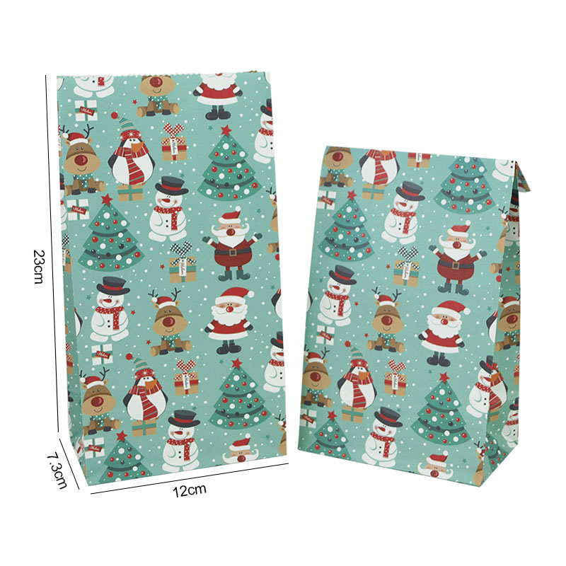 Christmas Kraft Gift Bags (10 pcs)