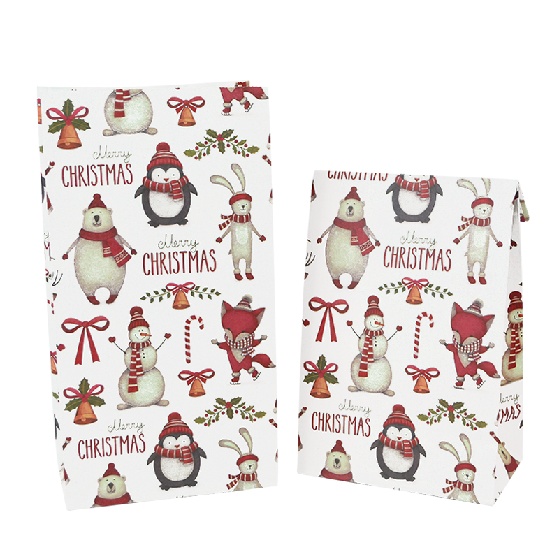 Christmas Kraft Gift Bags (10 pcs)