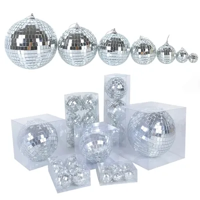 Christmas Mirror Ball Ornaments Christmas Mirror Ball Ornaments
