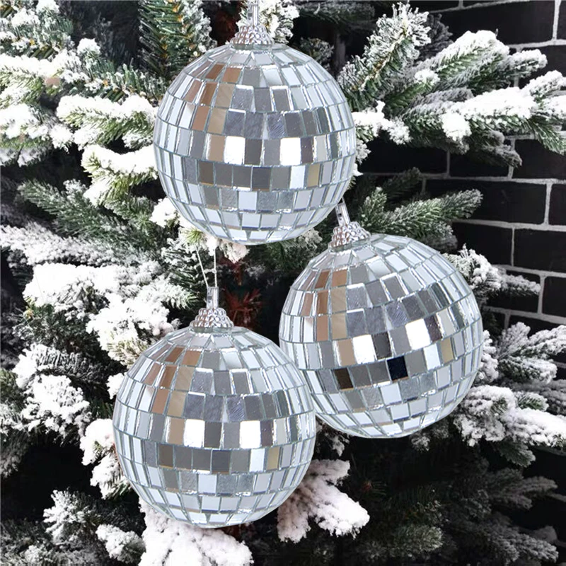 Christmas Mirror Ball Ornaments Christmas Mirror Ball Ornaments