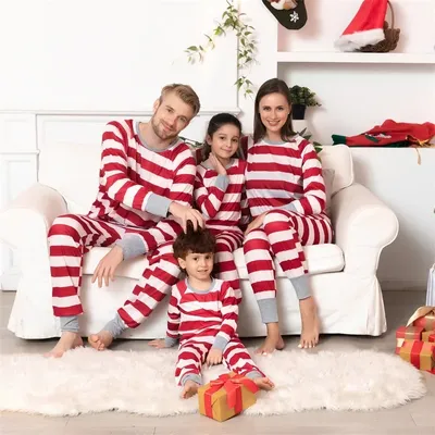 Christmas Moose Family Clothing Sets Mother Father Kids Family Matching Pajamas Set Sleepwear Pijama Fashion