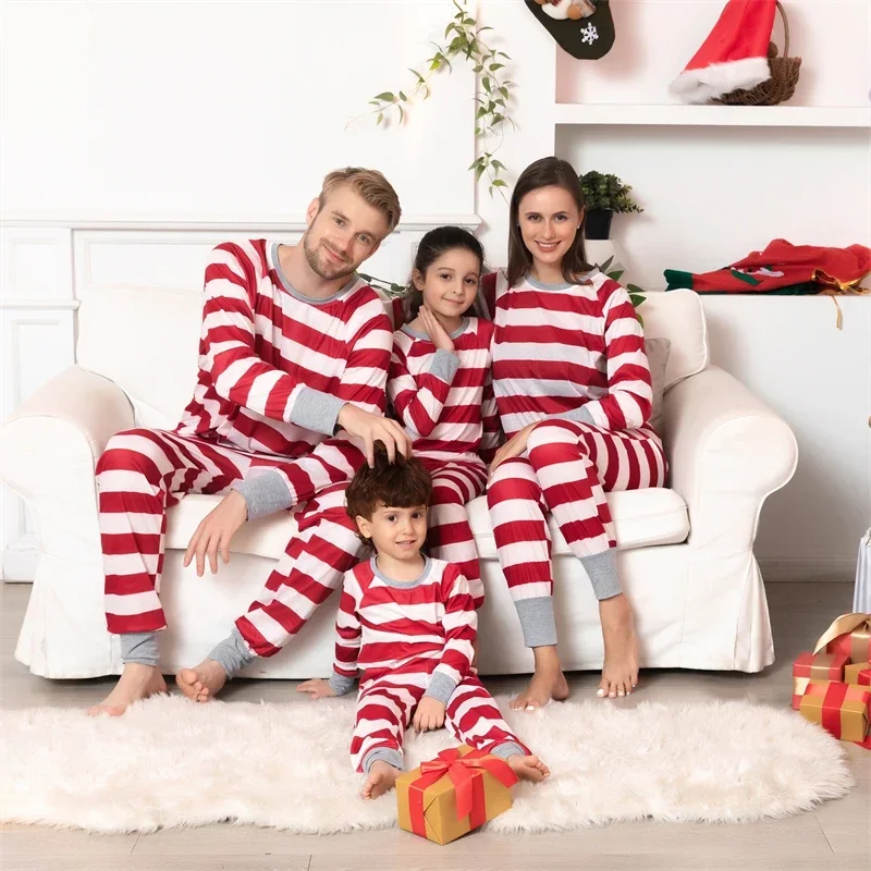 Christmas Moose Family Clothing Sets Mother Father Kids Family Matching Pajamas Set Sleepwear Pijama Fashion