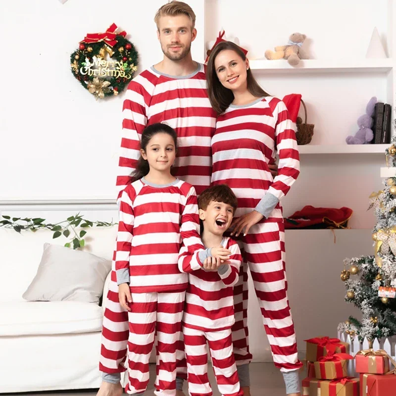 Christmas Moose Family Clothing Sets Mother Father Kids Family Matching Pajamas Set Sleepwear Pijama Fashion