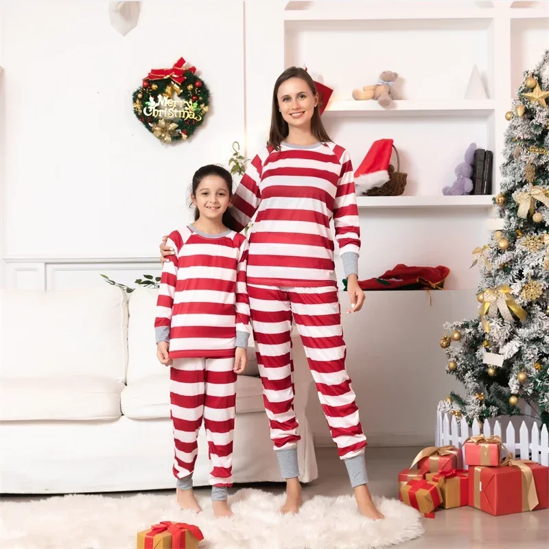 Christmas Moose Family Clothing Sets Mother Father Kids Family Matching Pajamas Set Sleepwear Pijama Fashion