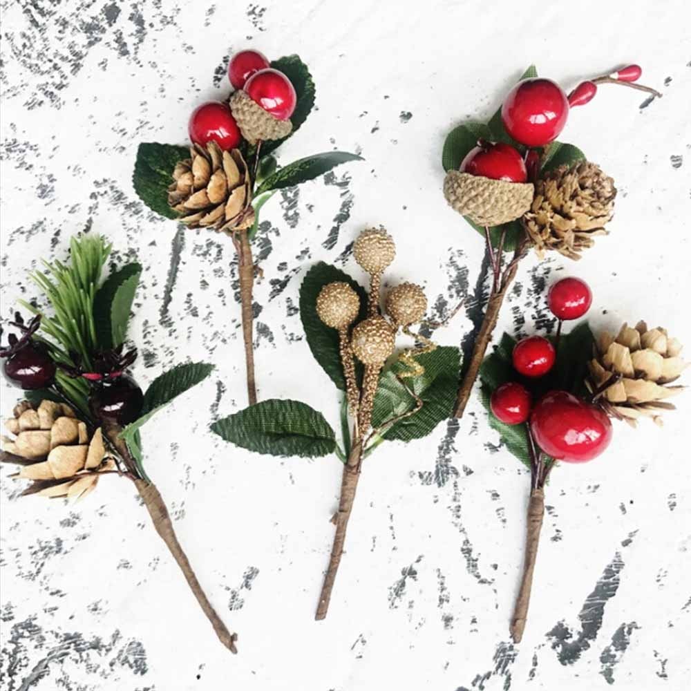 Christmas Picks Faux Holly Branches (5pcs) Christmas Picks Faux Holly Branches (5pcs)
