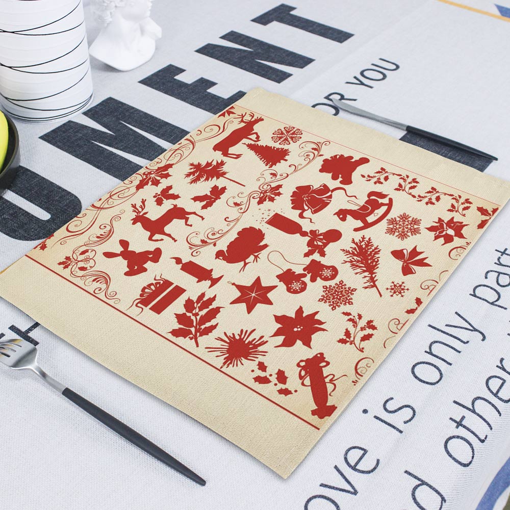 Christmas Placemats Dining Table Accessories