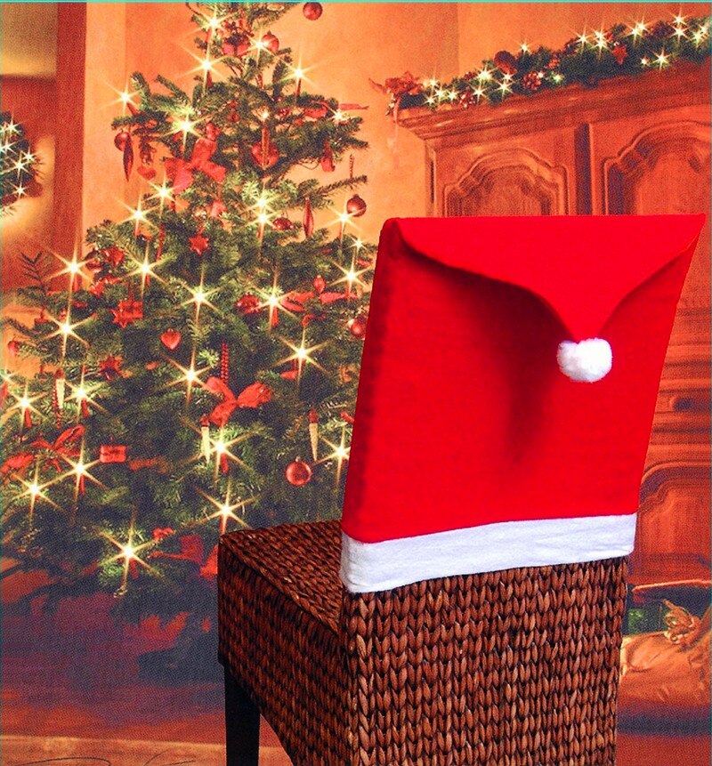 Christmas Santa Hat Chair Covers (2 pcs) Christmas Santa Hat Chair Covers (2 pcs)