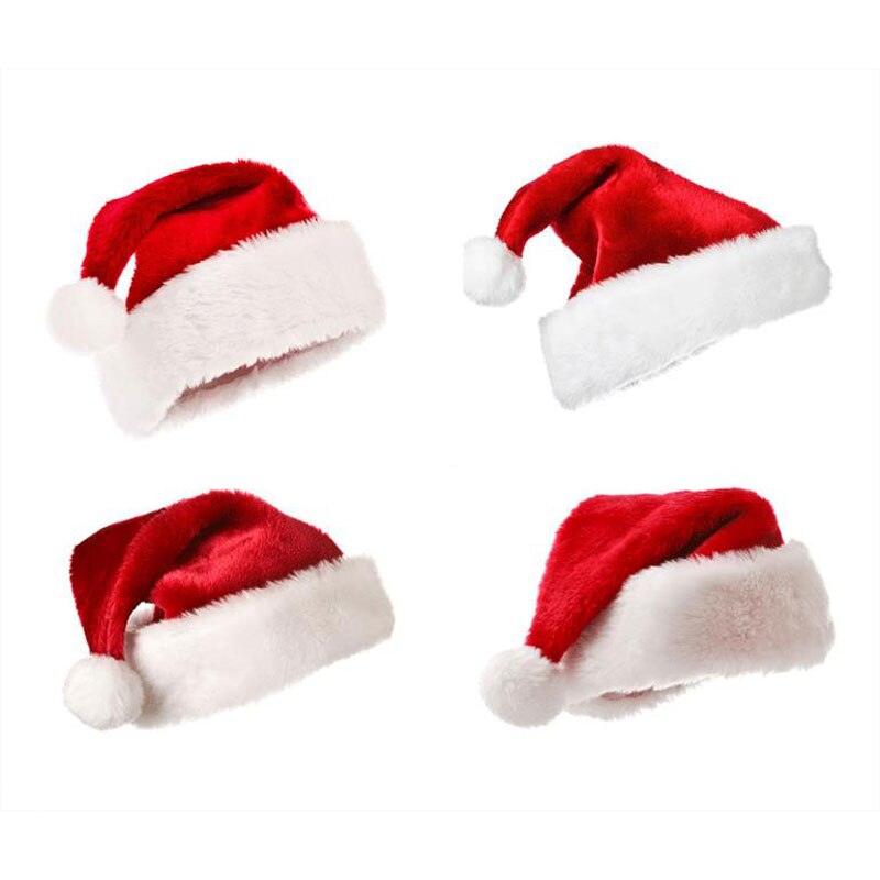 Christmas Santa Hat Plush Costume Cap