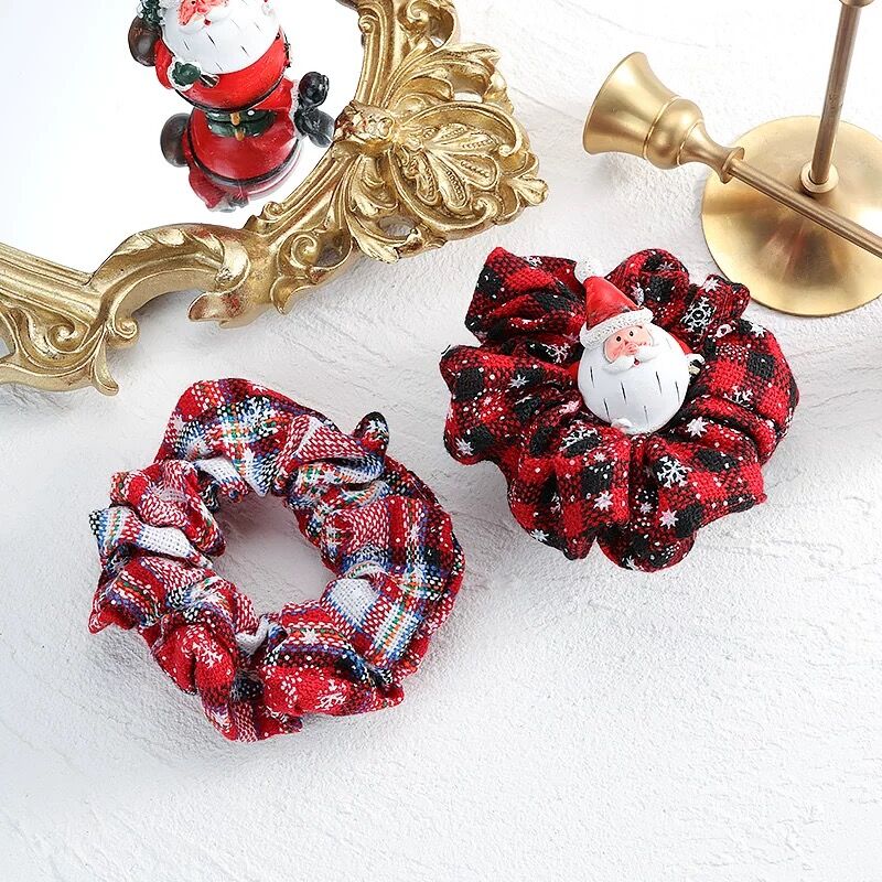 Christmas Scrunchie Fashionable Hair Accessory Christmas Scrunchie Fashionable Hair Accessory