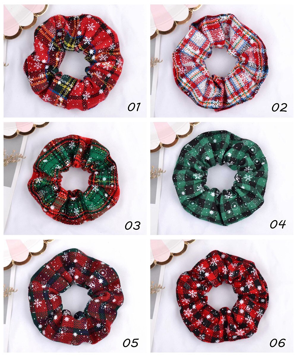 Christmas Scrunchie Fashionable Hair Accessory Christmas Scrunchie Fashionable Hair Accessory