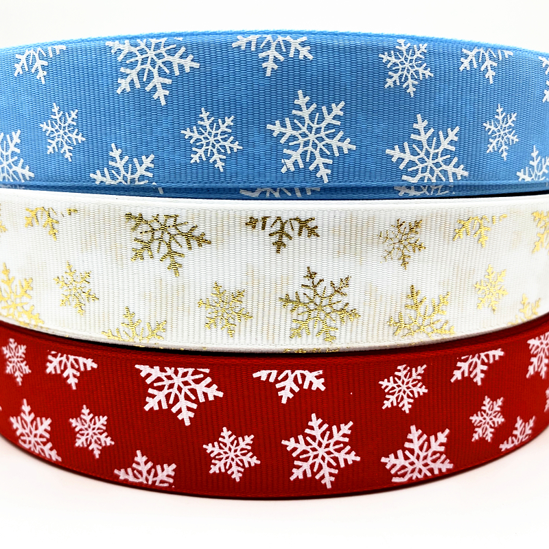 Christmas Snowflake Ribbon (5 Yards)