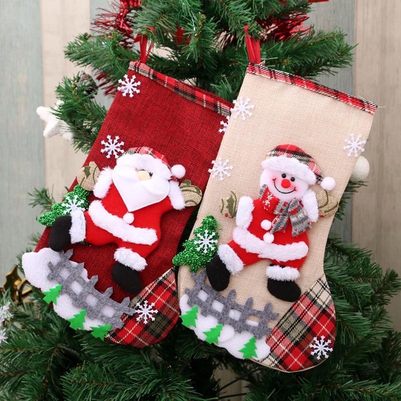 Christmas Sock Decoration Cute Xmas Stocking