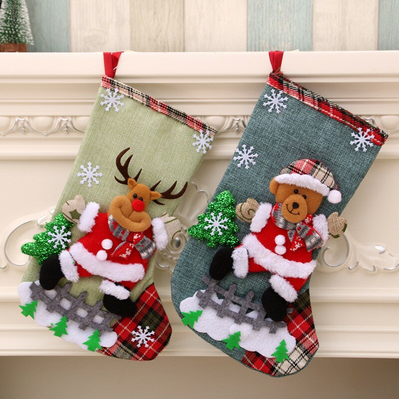 Christmas Sock Decoration Cute Xmas Stocking