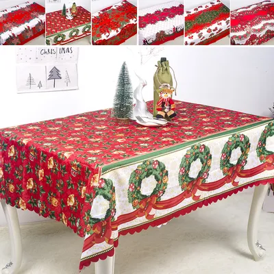 Christmas Tablecloth Rectangular Cover