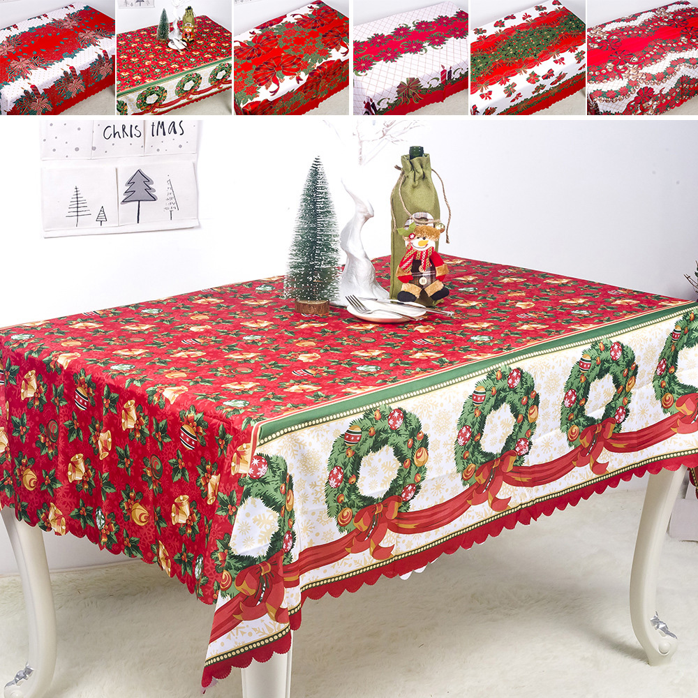 Christmas Tablecloth Rectangular Cover Christmas Tablecloth Rectangular Cover