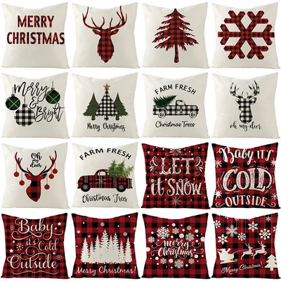 Christmas Throw Pillow Cover Christmas Throw Pillow Cover
