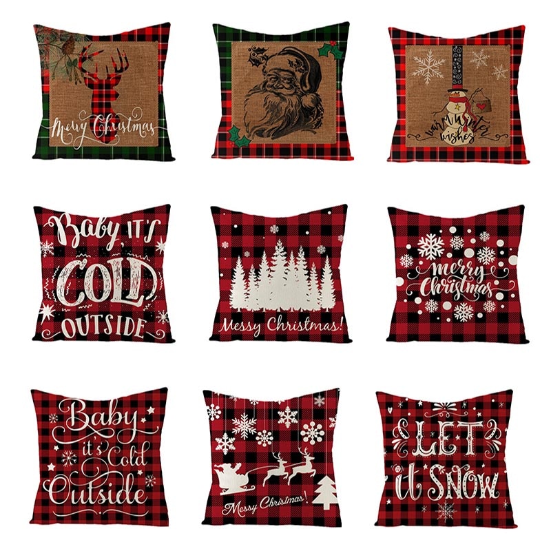 Christmas Throw Pillow Cover Christmas Throw Pillow Cover
