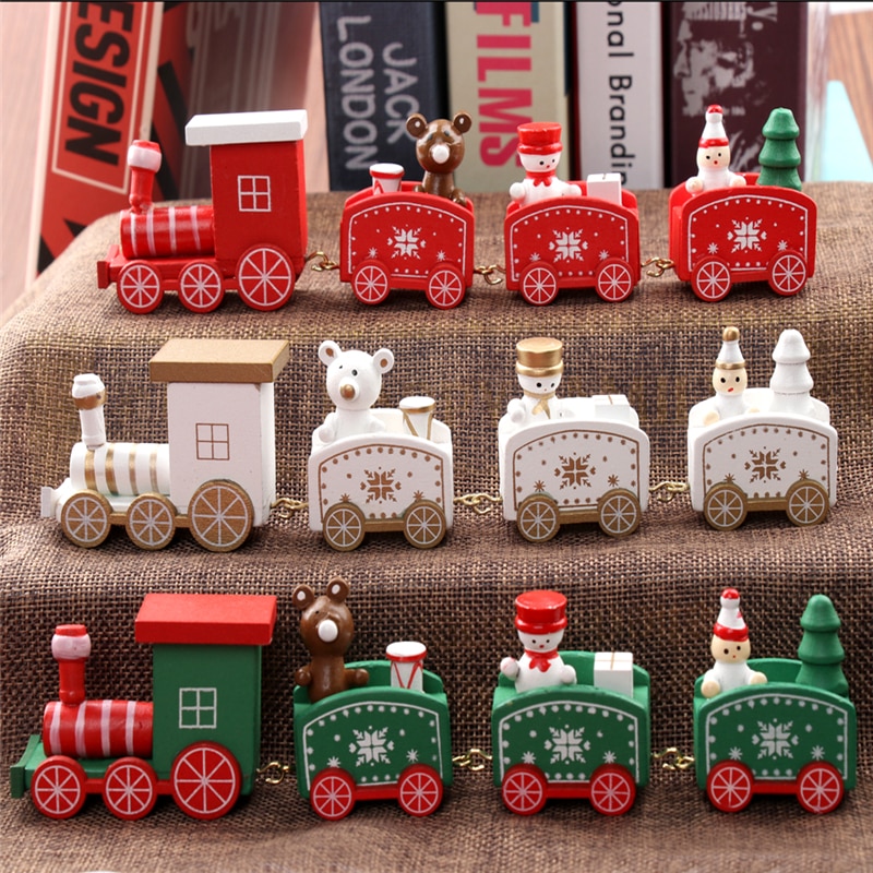 Christmas Train Decorations Painted Wood Christmas Train Decorations Painted Wood