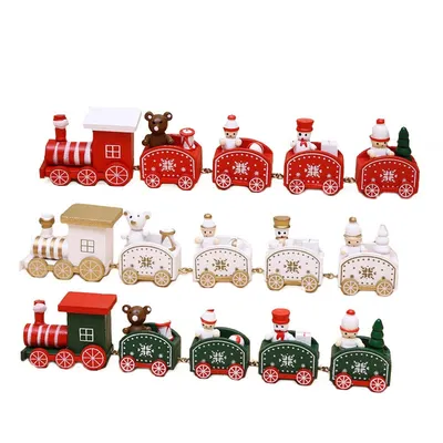 Christmas Train Wooden Ornament