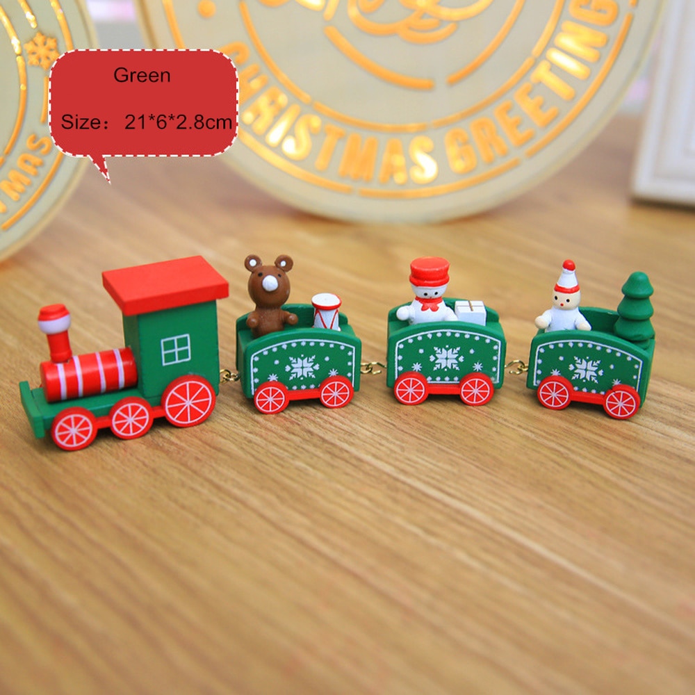 Christmas Train Wooden Ornament
