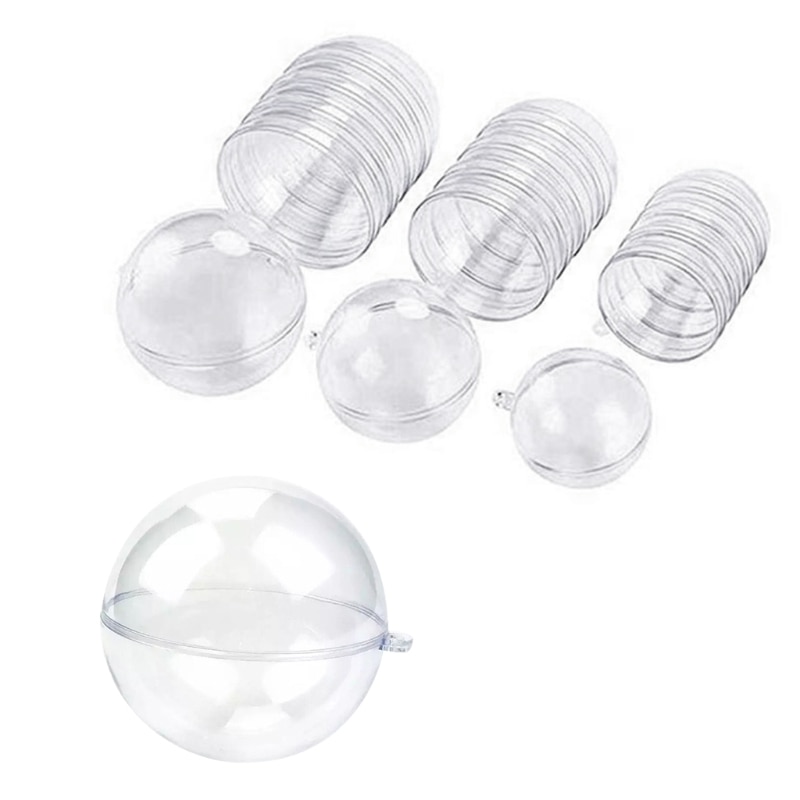 Christmas Transparent Plastic Balls (15pcs)