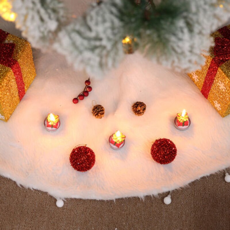 Christmas Tree White Skirt Home Decoration