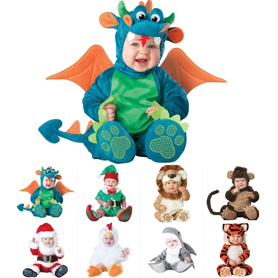 Christmas Xmas Holiday Halloween Costume Infant Baby Variety of Christmas Characters and Animals Costume for Babies