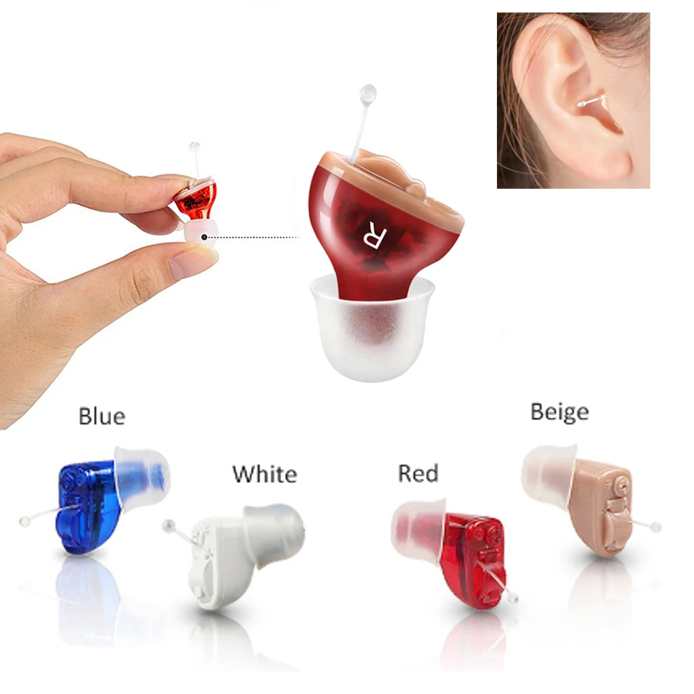 CIC Completely in Canal Hearing Aid Mini Sound Amplifier Deaf People Dedicated Headphones CIC Completely in Canal Hearing Aid Mini Sound Amplifier Deaf People Dedicated Headphones