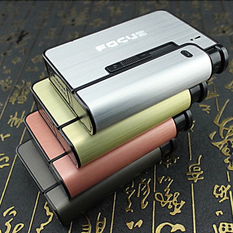 Cigarette Case with Lighter Automatic Container Cigarette Case with Lighter Automatic Container