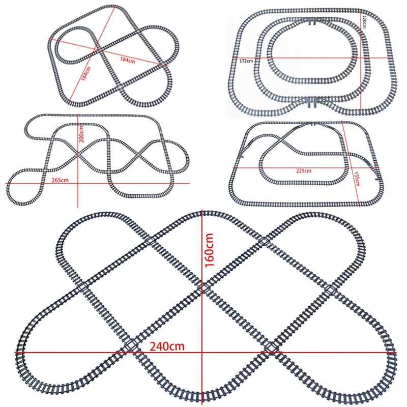 City High-tech Trains Flexible Tracks Forked Straight Curved Rails Crossing Switch Building Block Bricks Creative Toys