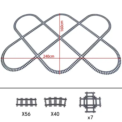 City High-tech Trains Flexible Tracks Forked Straight Curved Rails Crossing Switch Building Block Bricks Creative Toys City High-tech Trains Flexible Tracks Forked Straight Curved Rails Crossing Switch Building Block Bricks Creative Toys