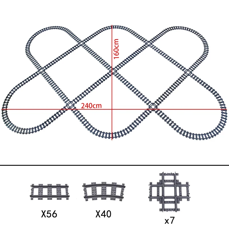 City High-tech Trains Flexible Tracks Forked Straight Curved Rails Crossing Switch Building Block Bricks Creative Toys City High-tech Trains Flexible Tracks Forked Straight Curved Rails Crossing Switch Building Block Bricks Creative Toys