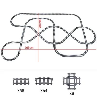 City High-tech Trains Flexible Tracks Forked Straight Curved Rails Crossing Switch Building Block Bricks Creative Toys City High-tech Trains Flexible Tracks Forked Straight Curved Rails Crossing Switch Building Block Bricks Creative Toys