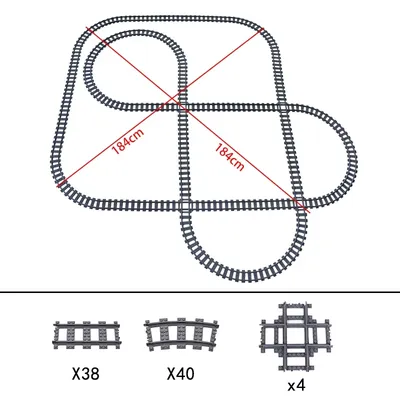 City High-tech Trains Flexible Tracks Forked Straight Curved Rails Crossing Switch Building Block Bricks Creative Toys City High-tech Trains Flexible Tracks Forked Straight Curved Rails Crossing Switch Building Block Bricks Creative Toys