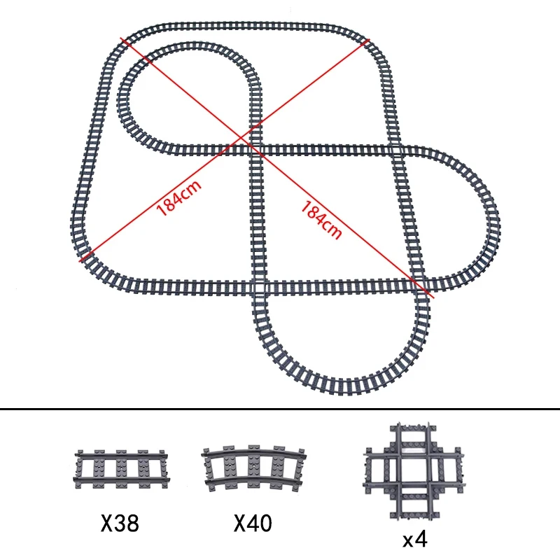 City High-tech Trains Flexible Tracks Forked Straight Curved Rails Crossing Switch Building Block Bricks Creative Toys City High-tech Trains Flexible Tracks Forked Straight Curved Rails Crossing Switch Building Block Bricks Creative Toys