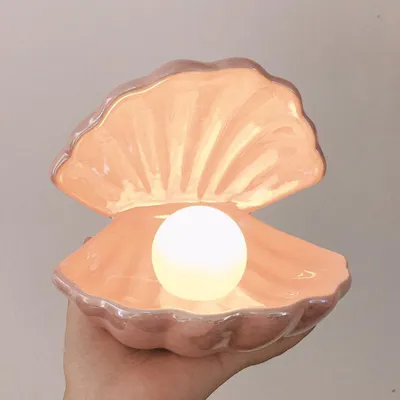 Clam Shell Night Light Bedside Lamp Clam Shell Night Light Bedside Lamp