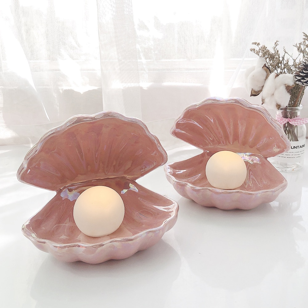 Clam Shell Night Light Bedside Lamp Clam Shell Night Light Bedside Lamp