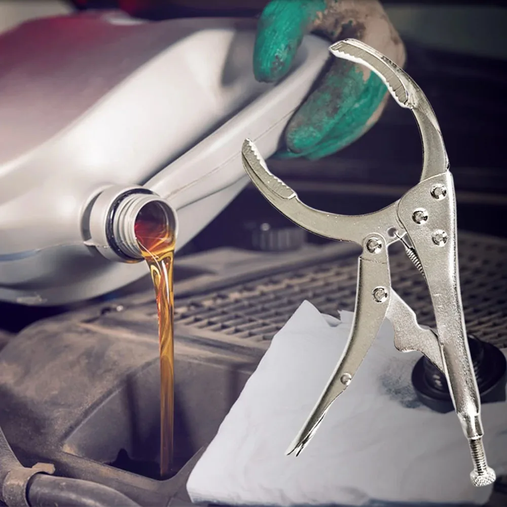 Clamp Filter Wrench Oil Grid Wrench Oil Change Adjustable Multi-Function Engine Oil Filter Wrench Car Disassembly Tool