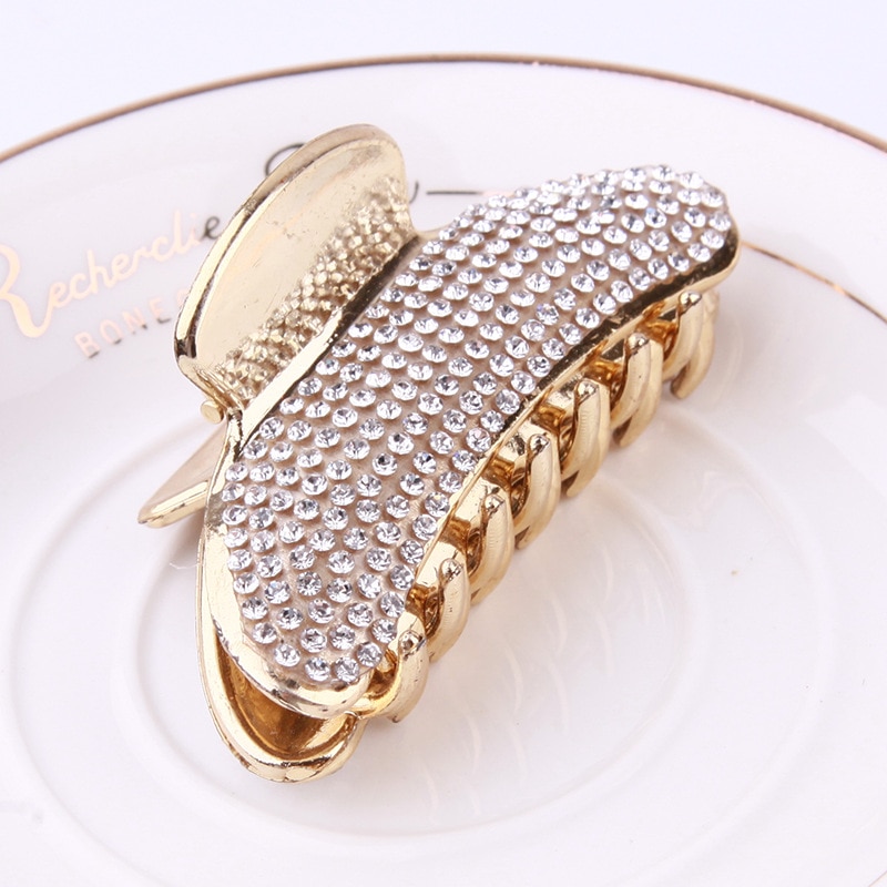 Clamp Hair Clip with Shiny Stones Clamp Hair Clip with Shiny Stones