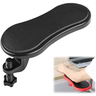 Clamped-On Adjustable Elbow Rest for Desk Clamped-On Adjustable Elbow Rest for Desk