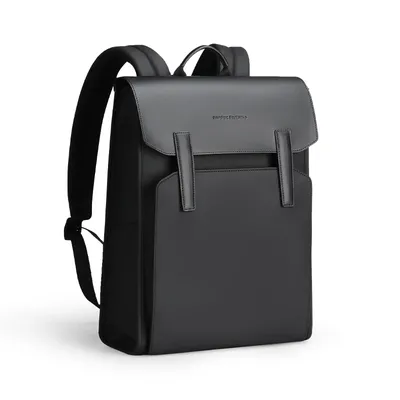Classic Business Work Black Leather Backpack 15.6 Inch Laptop Waterproof Bag School Bags Business bacbackpack for men Classic Business Work Black Leather Backpack 15.6 Inch Laptop Waterproof Bag School Bags Business bacbackpack for men