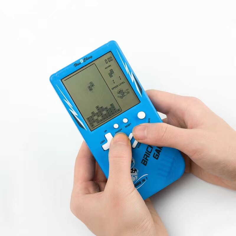 Classic Electronic Game Retro Puzzle Toy Blue Large Screen Handheld Game Console Toys For Children Classic Electronic Game Retro Puzzle Toy Blue Large Screen Handheld Game Console Toys For Children
