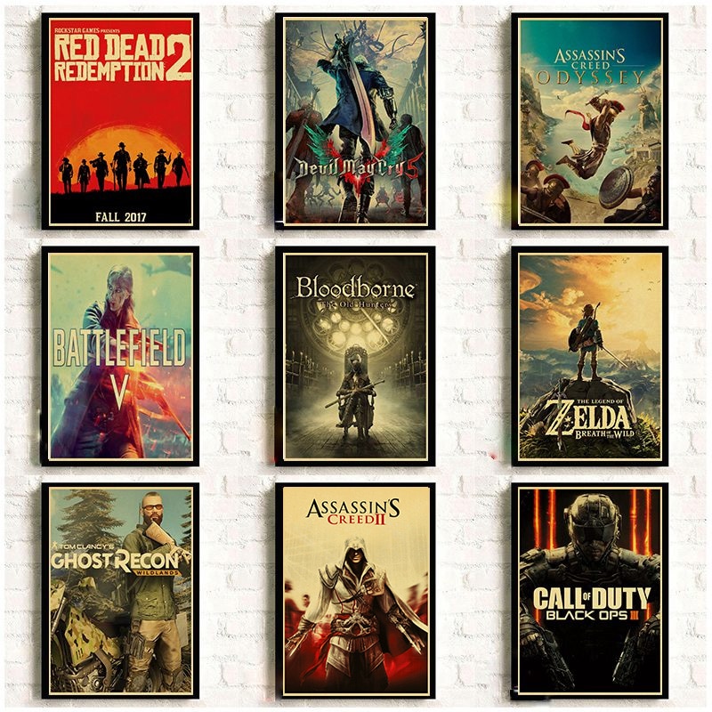 Classic Retro Game Poster Wallpaper Classic Retro Game Poster Wallpaper