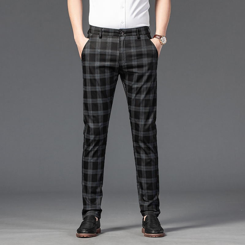 Classic Stripe Men's Plaid Pants