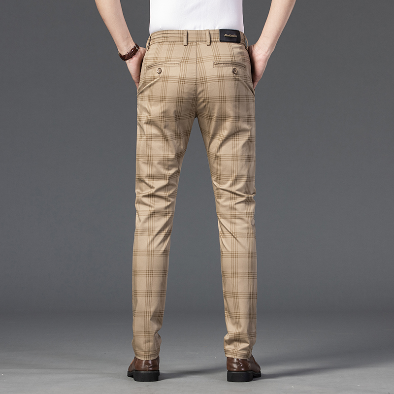 Classic Stripe Men's Plaid Pants