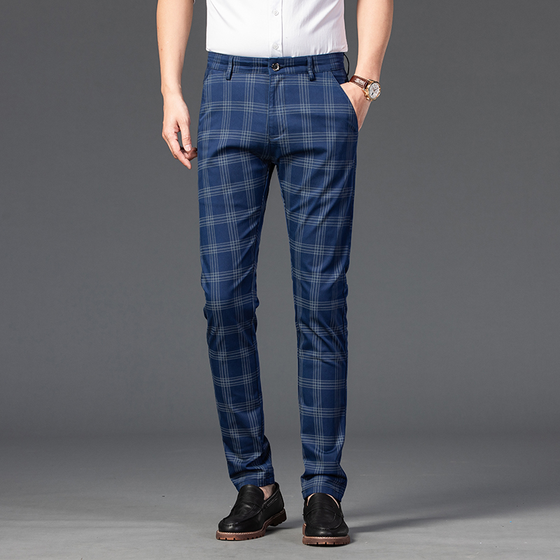 Classic Stripe Men's Plaid Pants