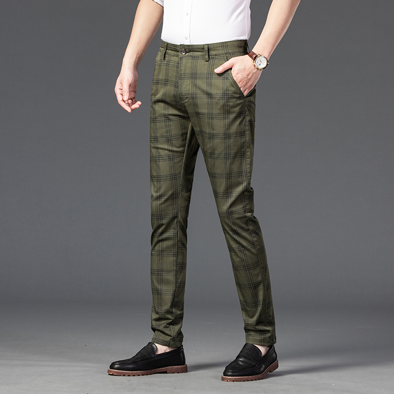 Classic Stripe Men's Plaid Pants