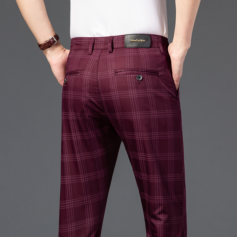 Classic Stripe Men's Plaid Pants