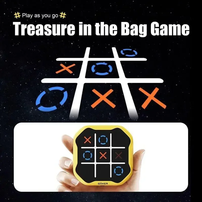 Classic Tic Tac Toe Games Handheld Puzzle Game Console For Kids Gift Travel Gathering Puzzle Board Game Console Classic Tic Tac Toe Games Handheld Puzzle Game Console For Kids Gift Travel Gathering Puzzle Board Game Console